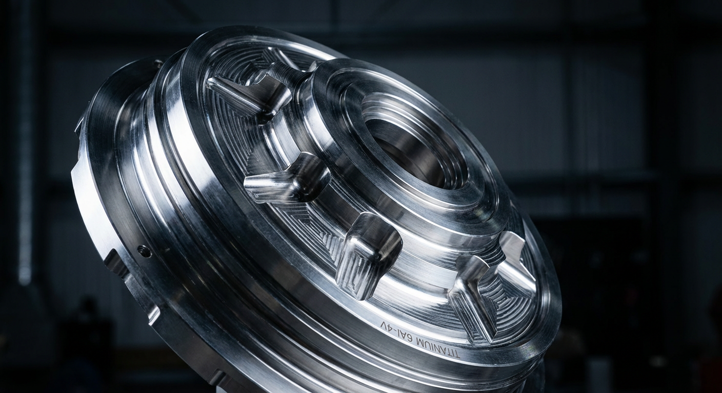 Precision CNC machined aerospace component with tight tolerances and perfect surface finish